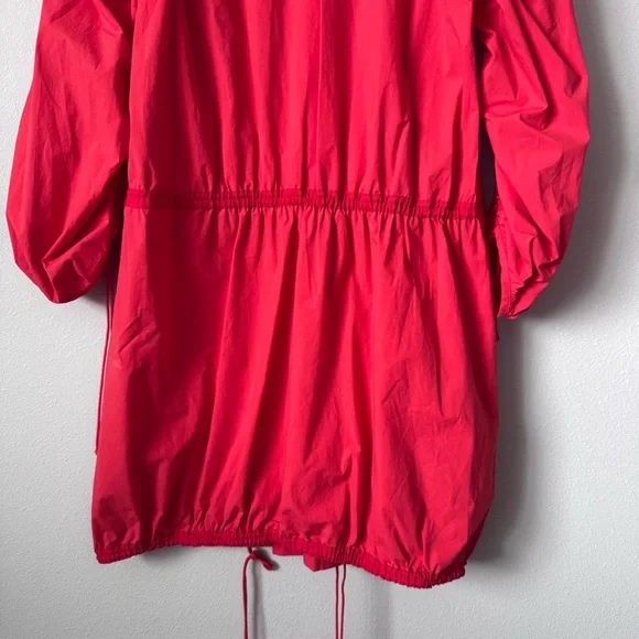 Josie Natori Red Lightweight Drawstring Utility Jacket - Picture 10 of 10